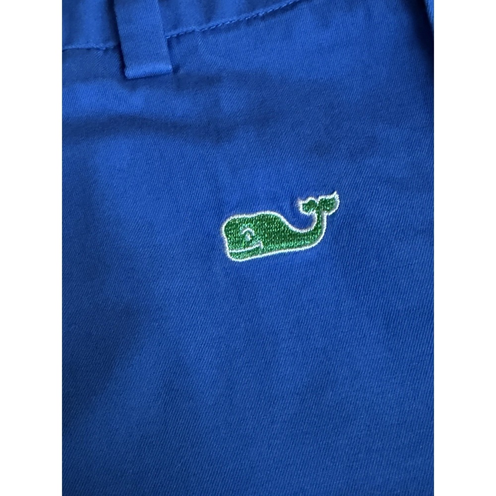 Vineyard Vines Breaker Shorts 28 Blue Embroidered Whale Chino Golf Preppy Men's - Picture 5 of 10